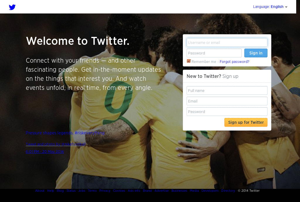 Twitter - Force default style