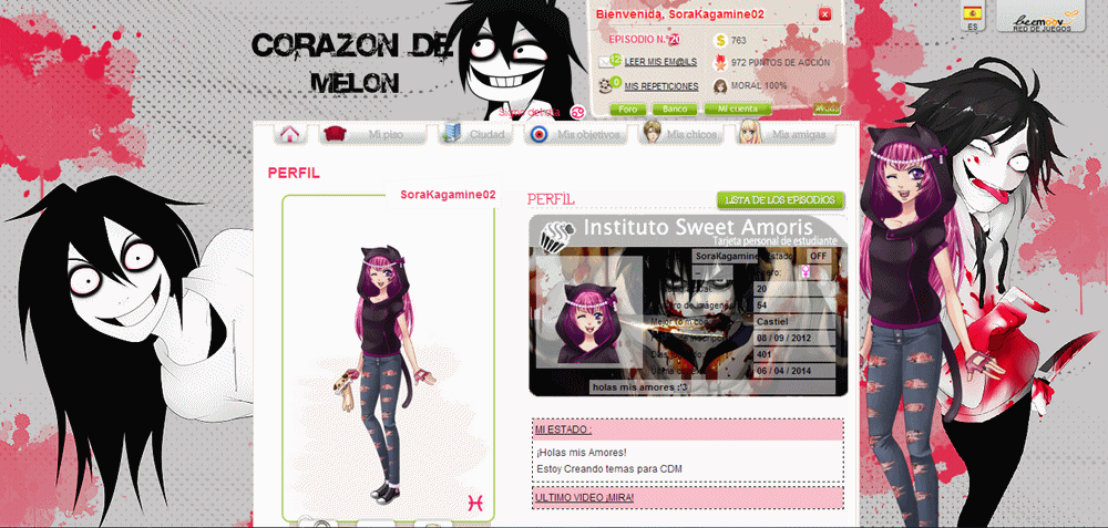 Corazon de melon Jeff the killer