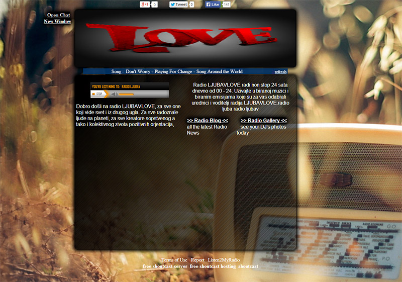 listen2myradio LJUBAV theme 1