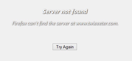 Firefox - No-fuss error page