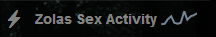 Zola's Sex Activity bar