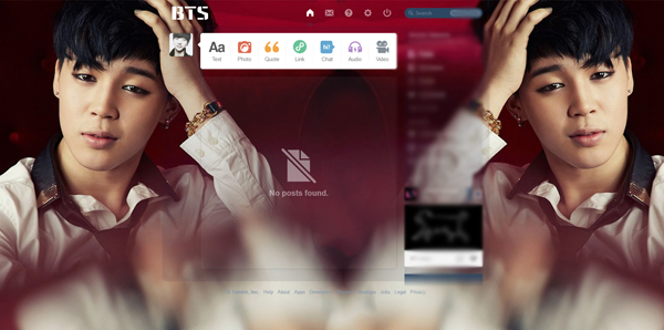 BTS / BANGTAN - Jimin (tumblr dashboard)