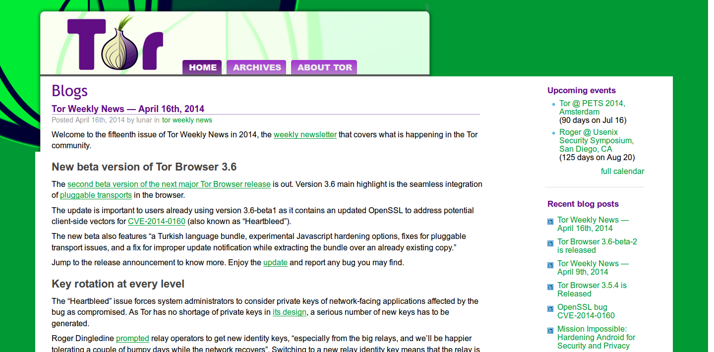 Tor Blog Tweaks