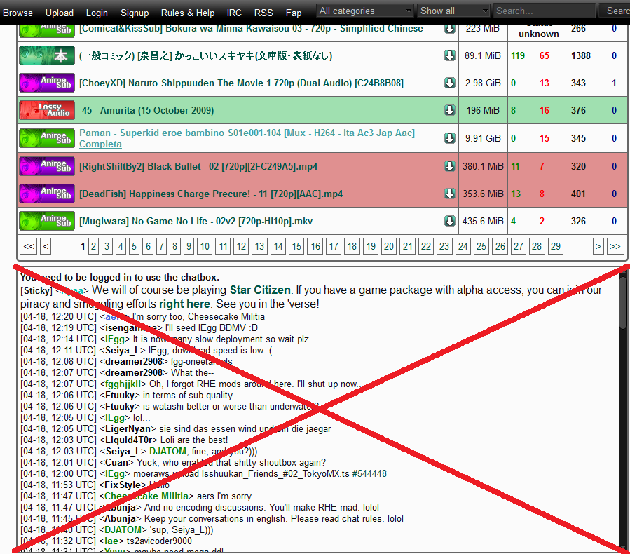 Remove chatbox from nyaa.se