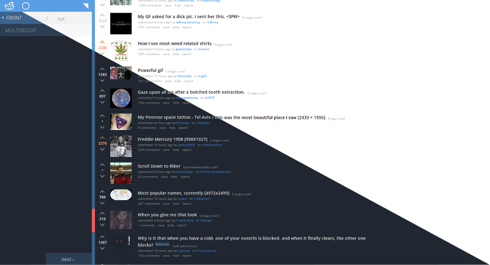 reddit - Fromage - light & dark theme,works w/ RES