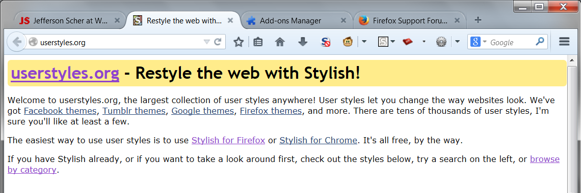 Outline background tabs - Firefox 29-56 Australis