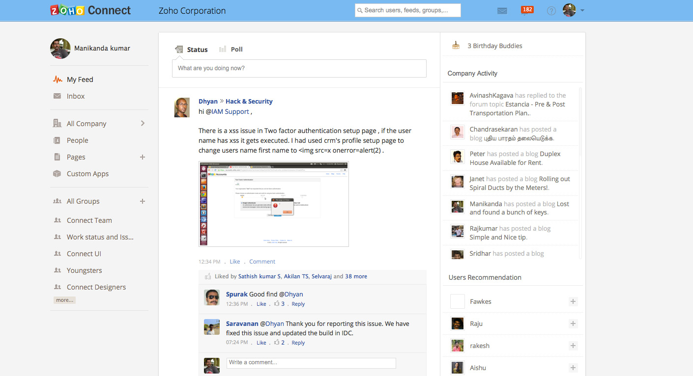 Zoho Connect