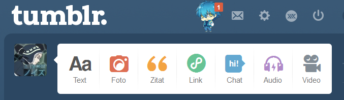 DMMd Sly Blue Tumblr Home Button