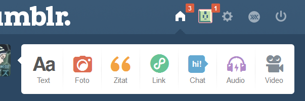 DMMd Tumblr Inbox Button Pseudorabbit