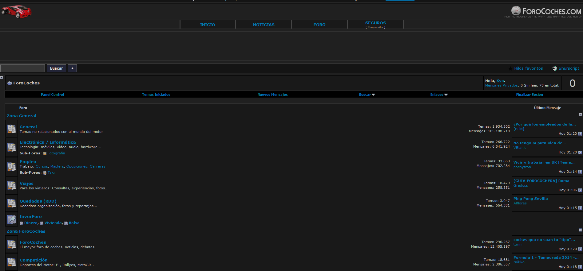 Forocoches Modo Noche 1.0 (by Kyo)