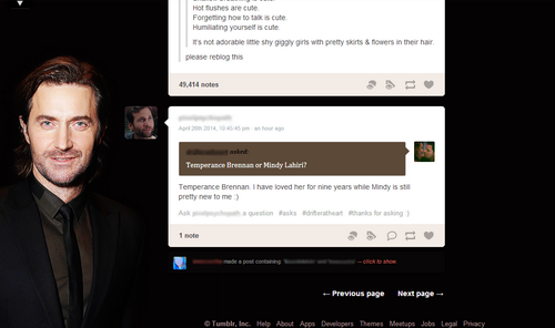 Tumblr dashboard - Richard Armitage VII