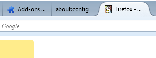 Firefox - Hide tab close button
