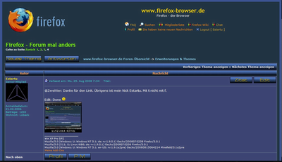 Firefox browser forum in a new guise (modified)