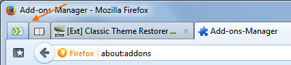 Pinned tabs titlechanged gradient style (Firefox)