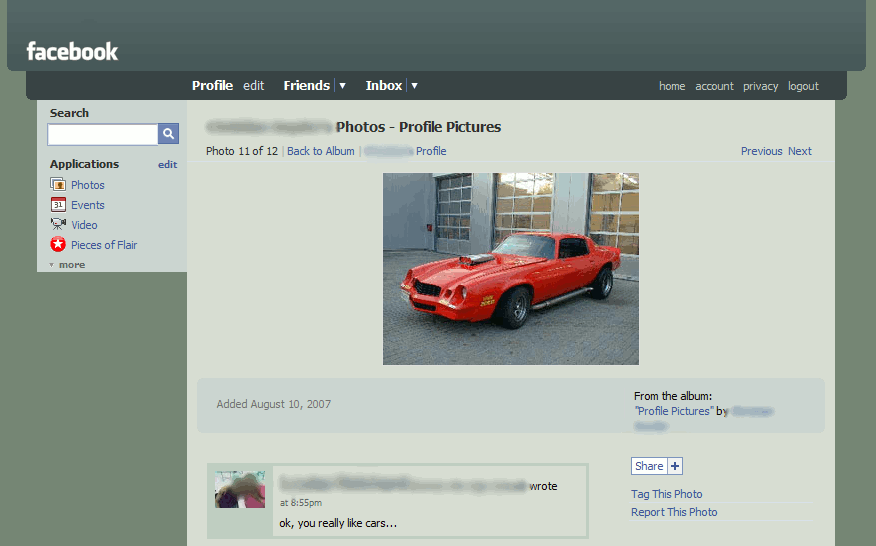 Facebook - New Deviantart Skin