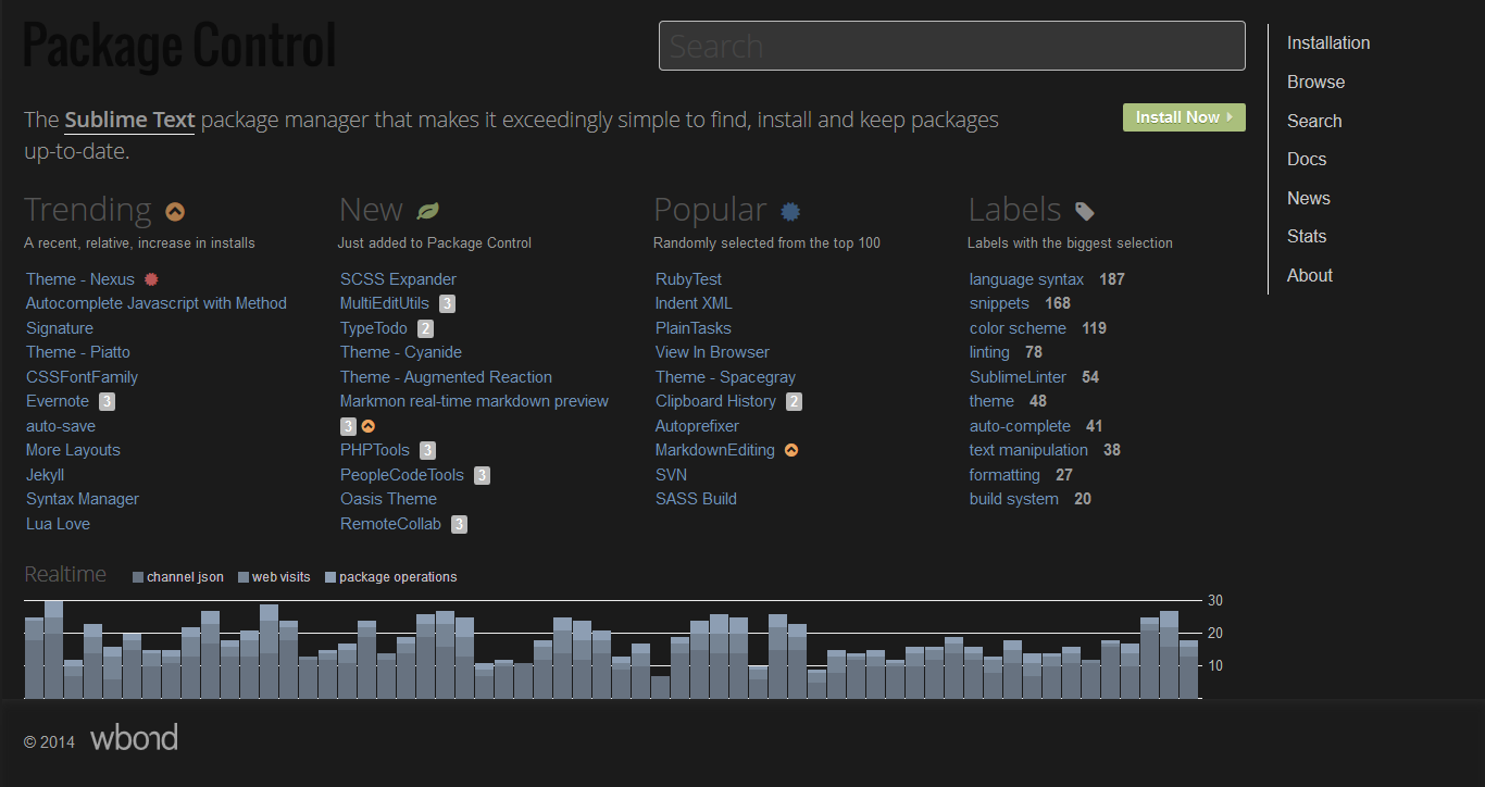 Sublime Package Control - Night Owl