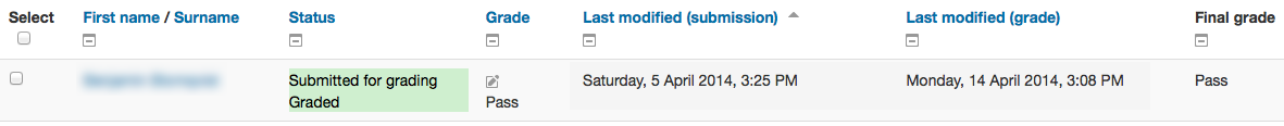 Moodle Custom Grading GUI for IML Moodle