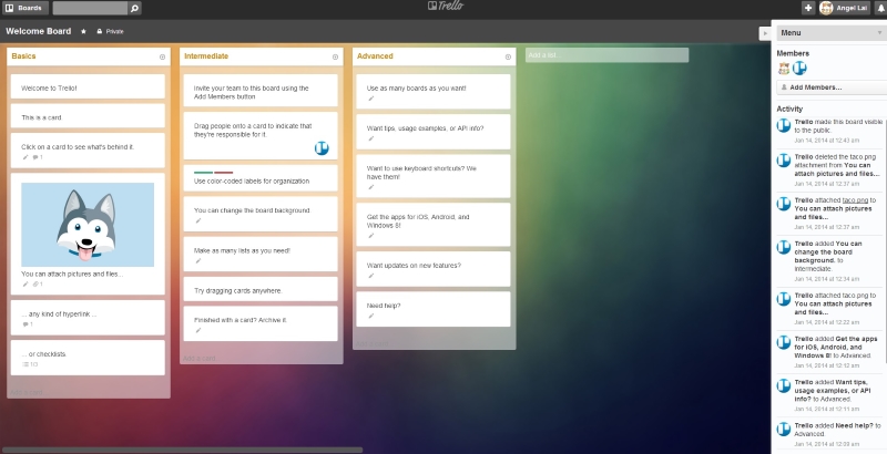 Trello clear