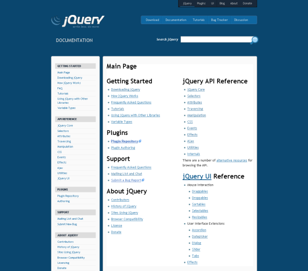 jQuery.com - Less dark background