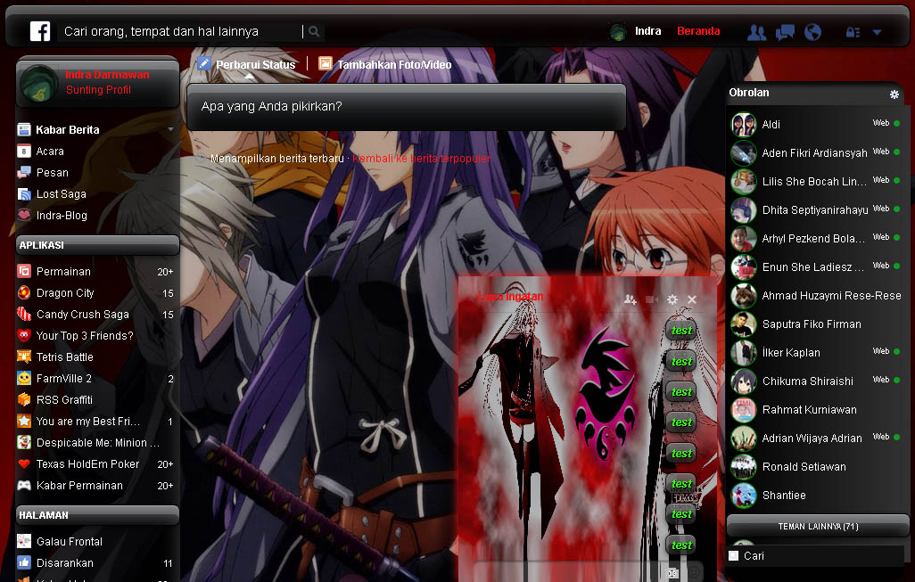 Sekirei - Template Facebook Indra-Blog