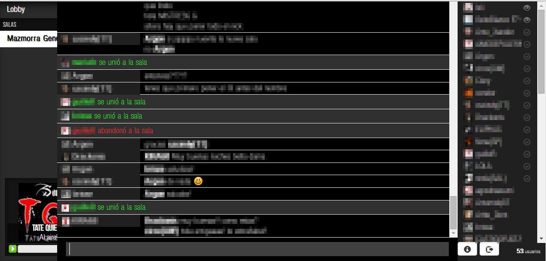 Colored chat for Mazmorra
