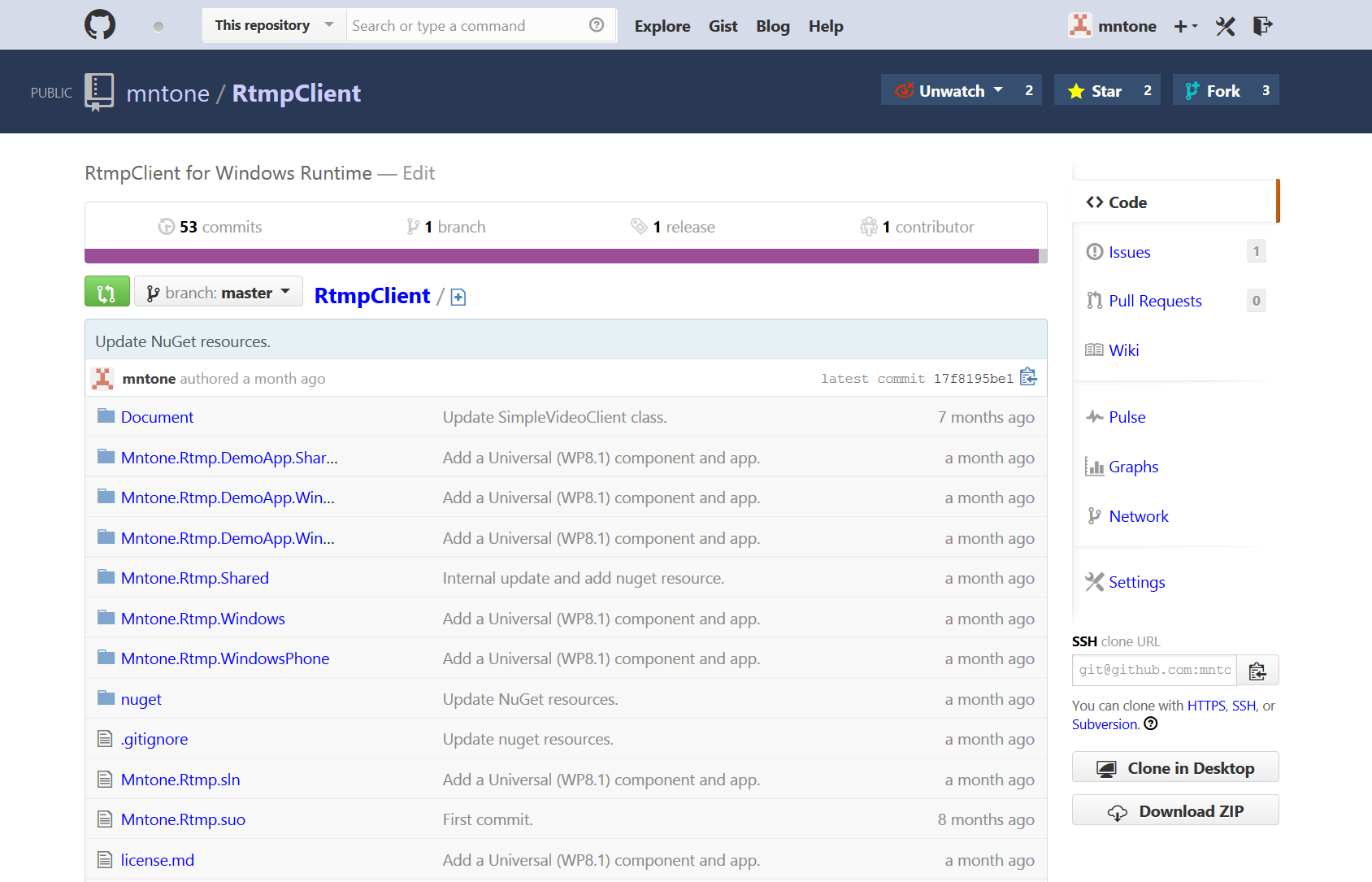 GitHub like Visual Studio