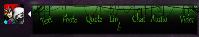 GREEN Semi-transparent tumblr dash