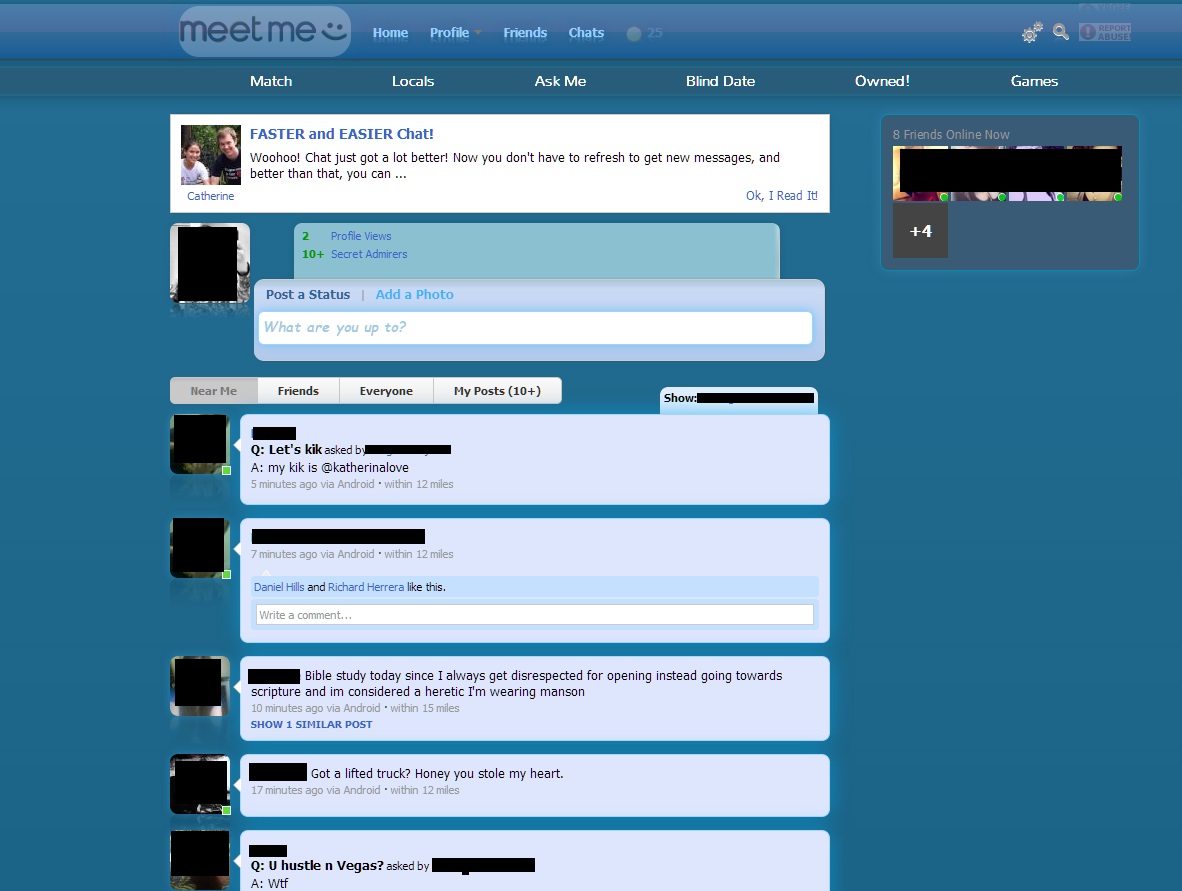 Meetme - Clean Blue/Ad Remover