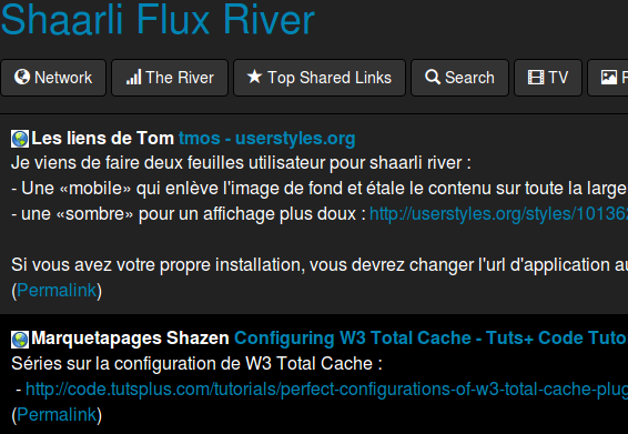 Shaarli River - dark