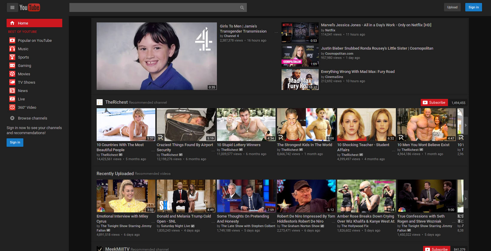Youtube - Dark Grey