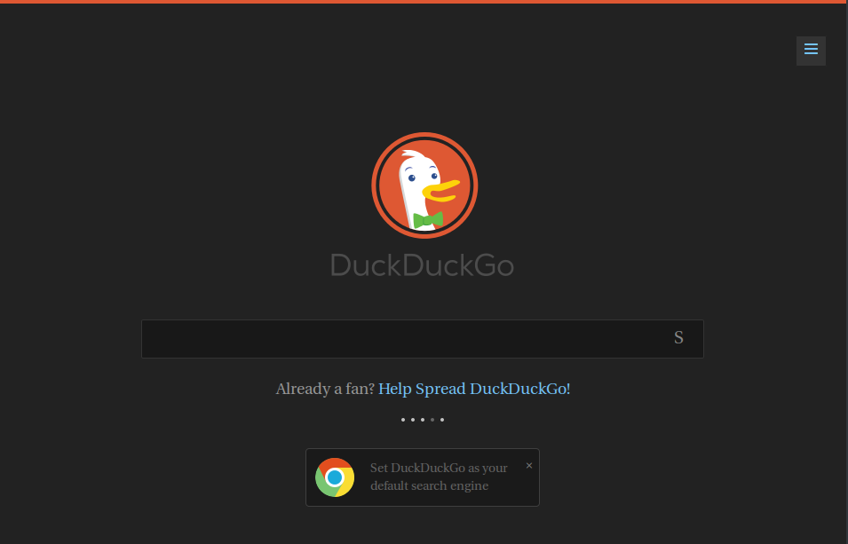 New DuckDuckGO - Dark Theme