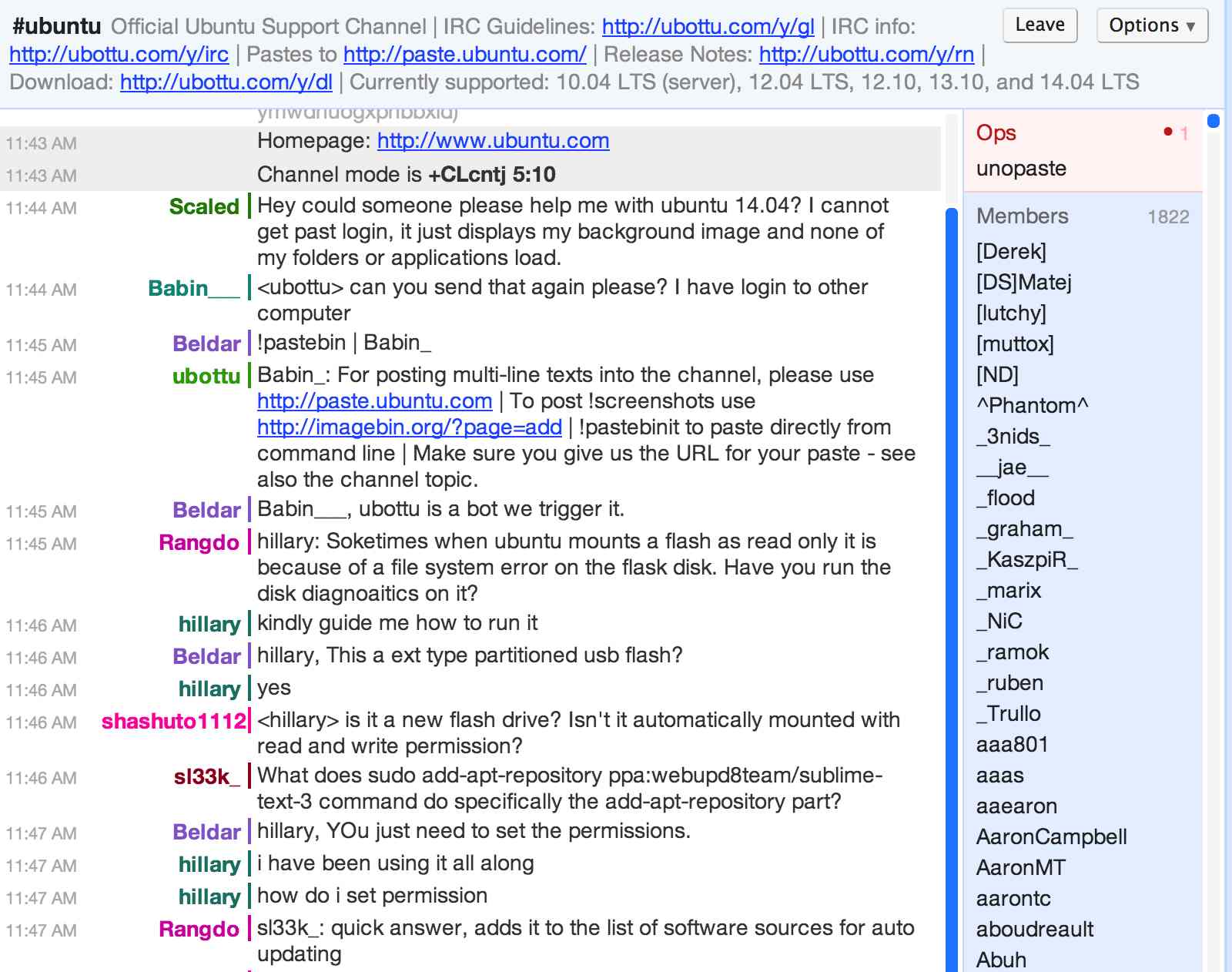 IRCCloud Nick Alignment: Right