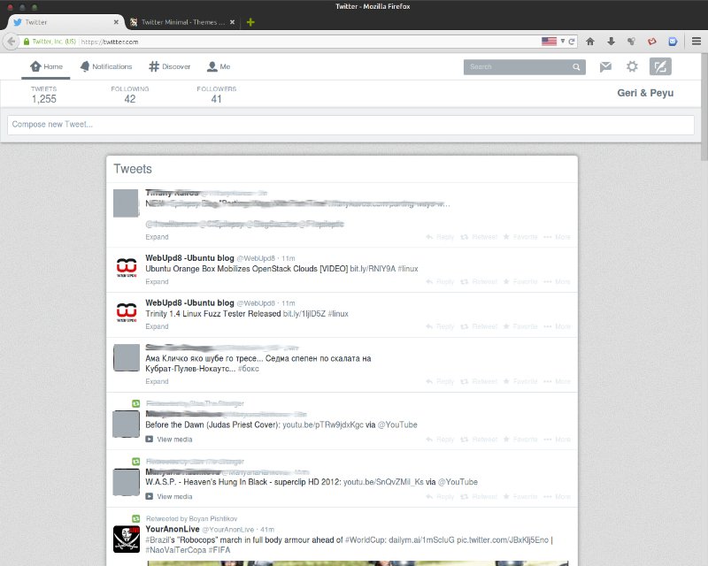 Twitter Minimal