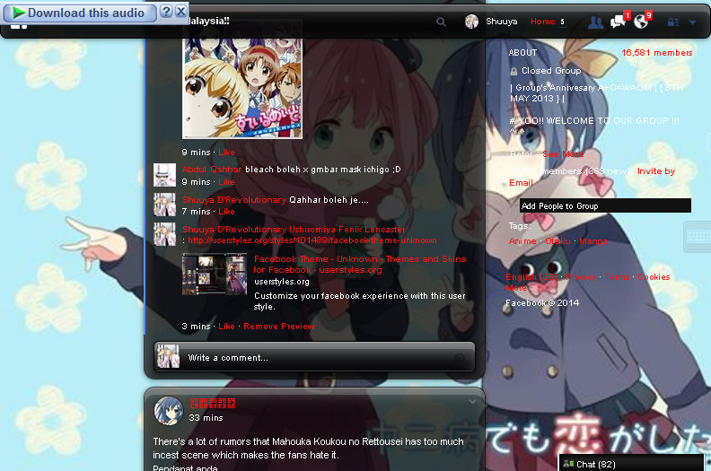 facebook theme - cute099