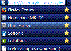 Firefox 3**  Vista Dark Blue - Awesome Bar