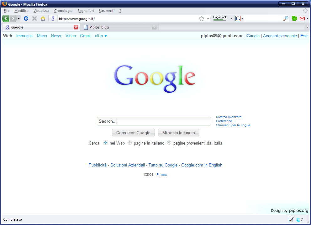 Google 2.0 reDesign by Piplos