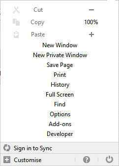 Firefox Australis Menu Shrinker