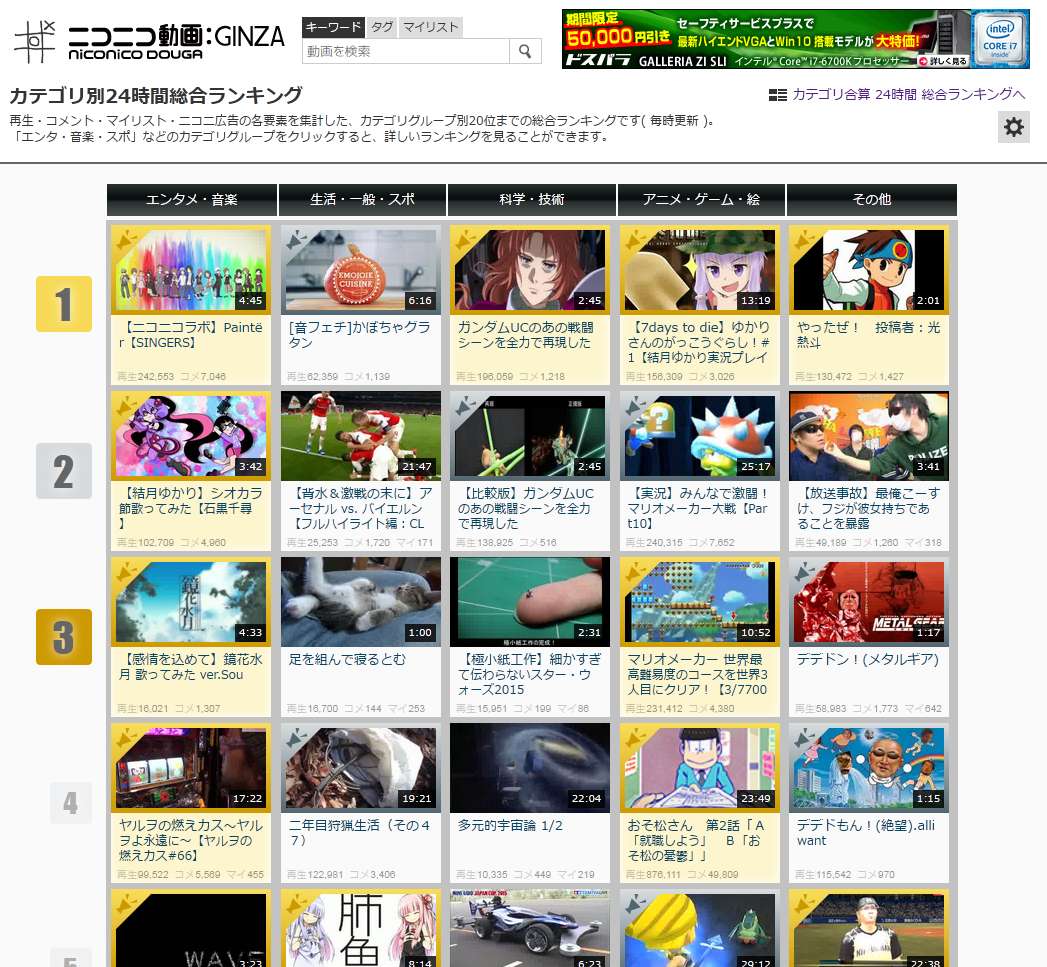 ニコニコ動画(く) 政治カテゴリを隠す : niconico Anti Politics Tag