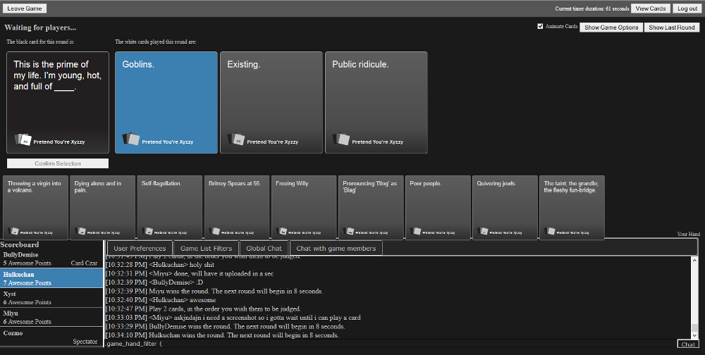 Cards Against Humanity | Pretend You're Xyzzy Dark