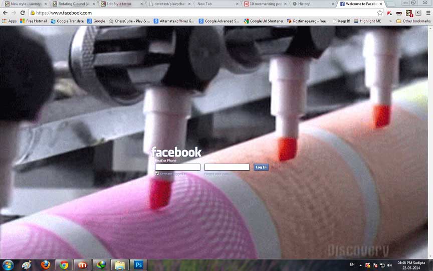 Colour Pattern (ANIMATED) Facebook Login