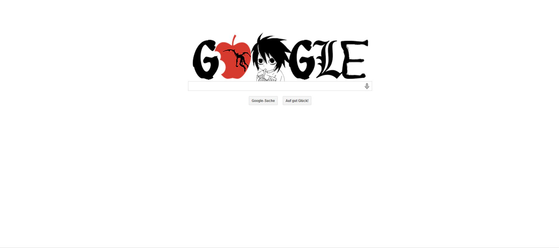 Death Note Google Logo