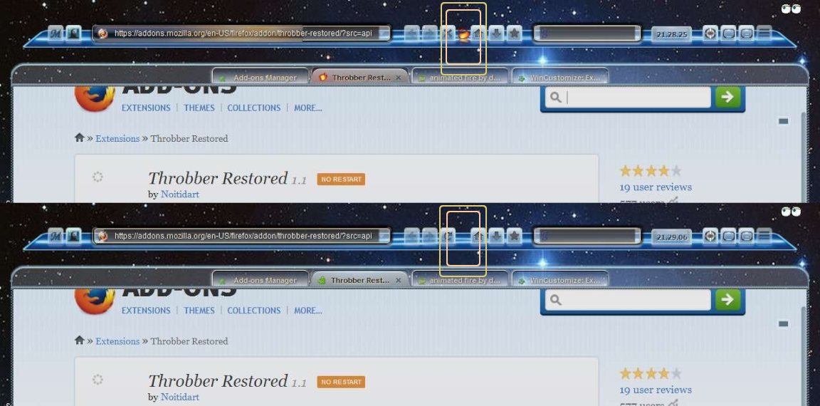 Restore the Throbber !  Fire AnimatedPNG