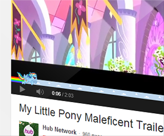 YouTube - Rainbow Dash progress bar video player