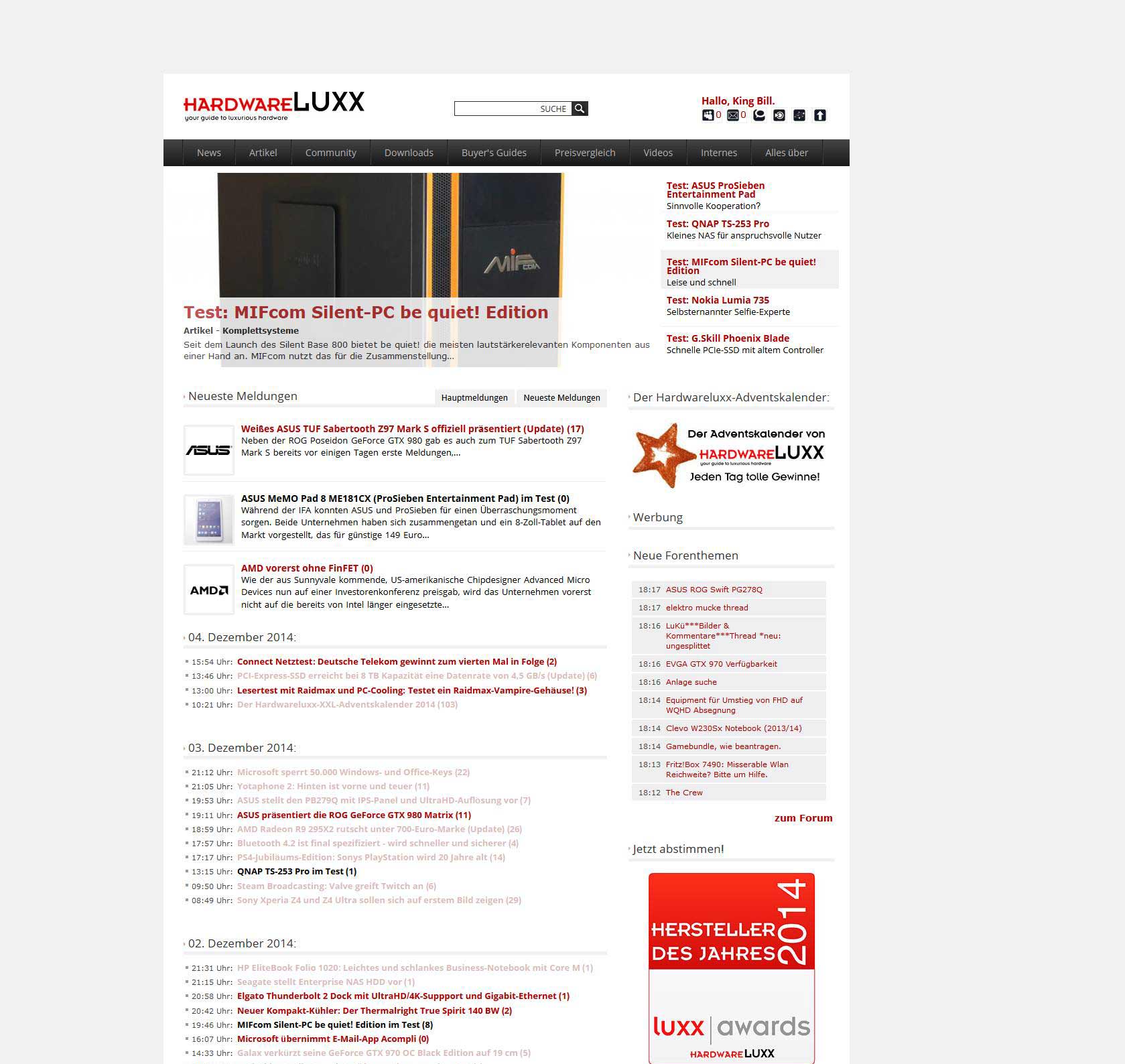 Hardwareluxx Redesign complete Dark - Test