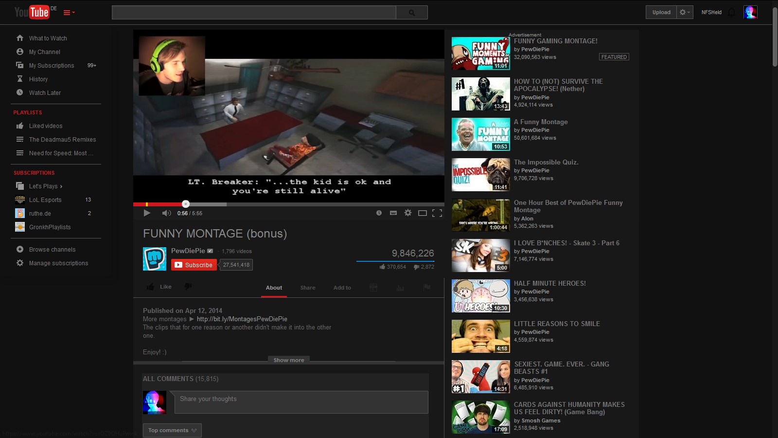 Dark YouTube Nights