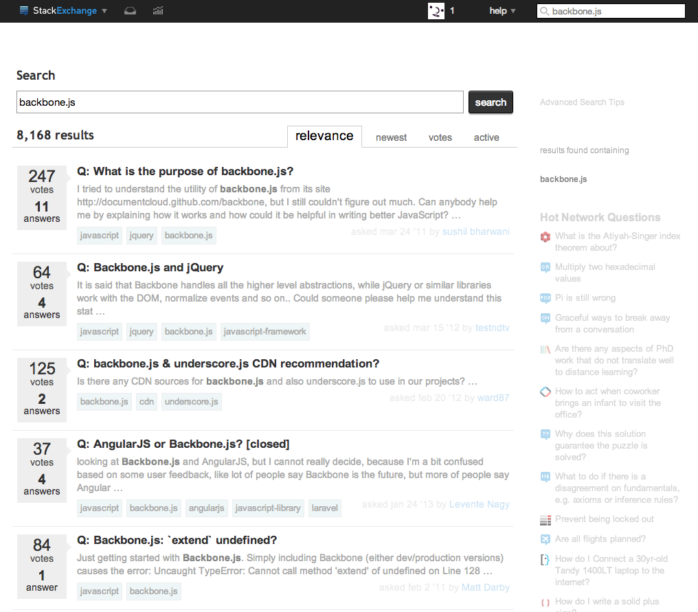 Readable stackoverflow (read only)