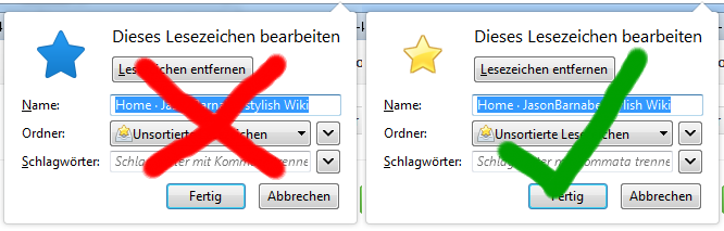 Yellow Bookmark Stars