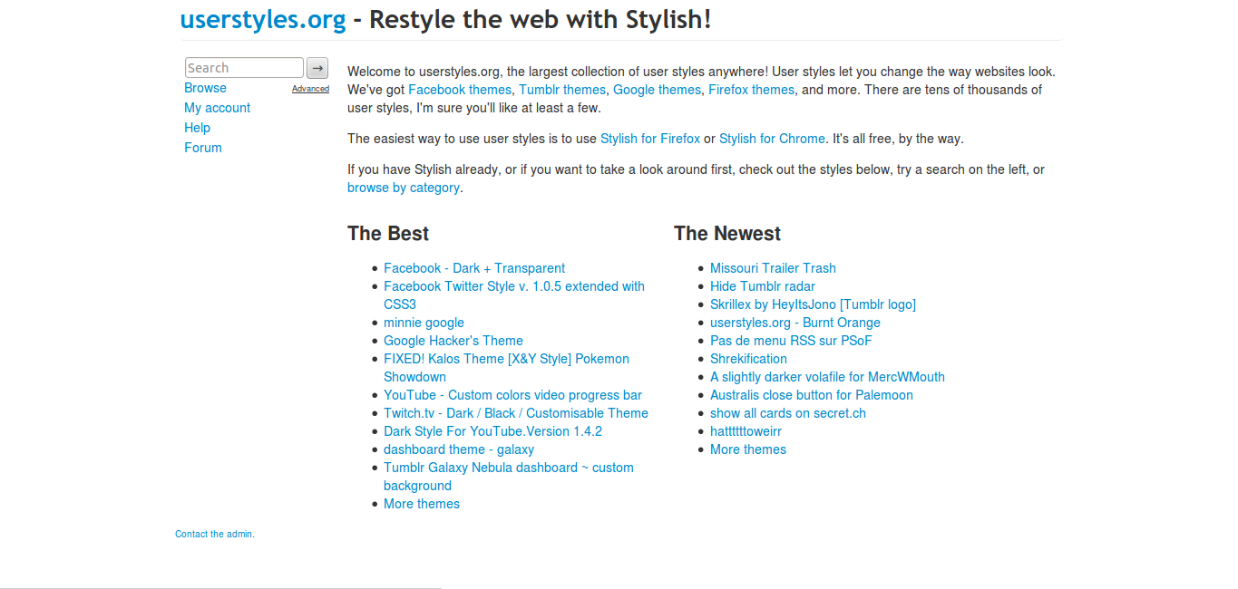 Minimal user styles