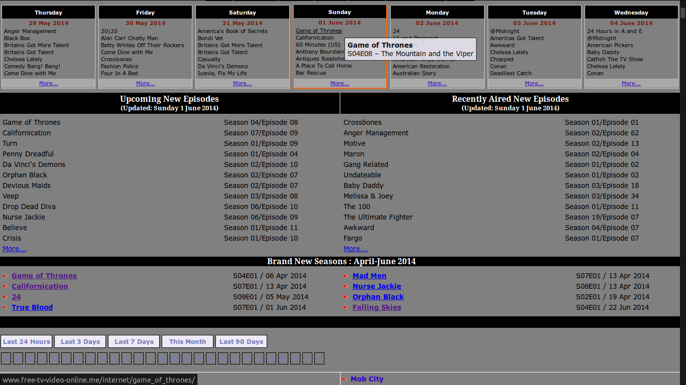 Project Free TV - Simple Night Theme