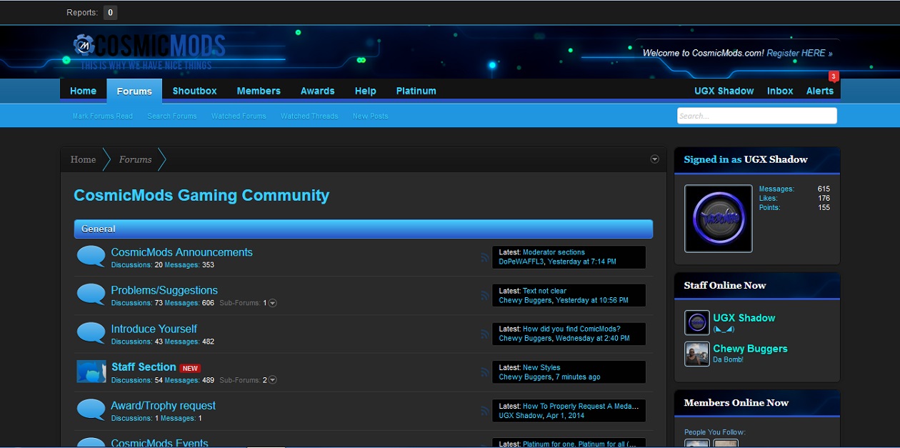CosmicMods - Light Blue - Tron Remake